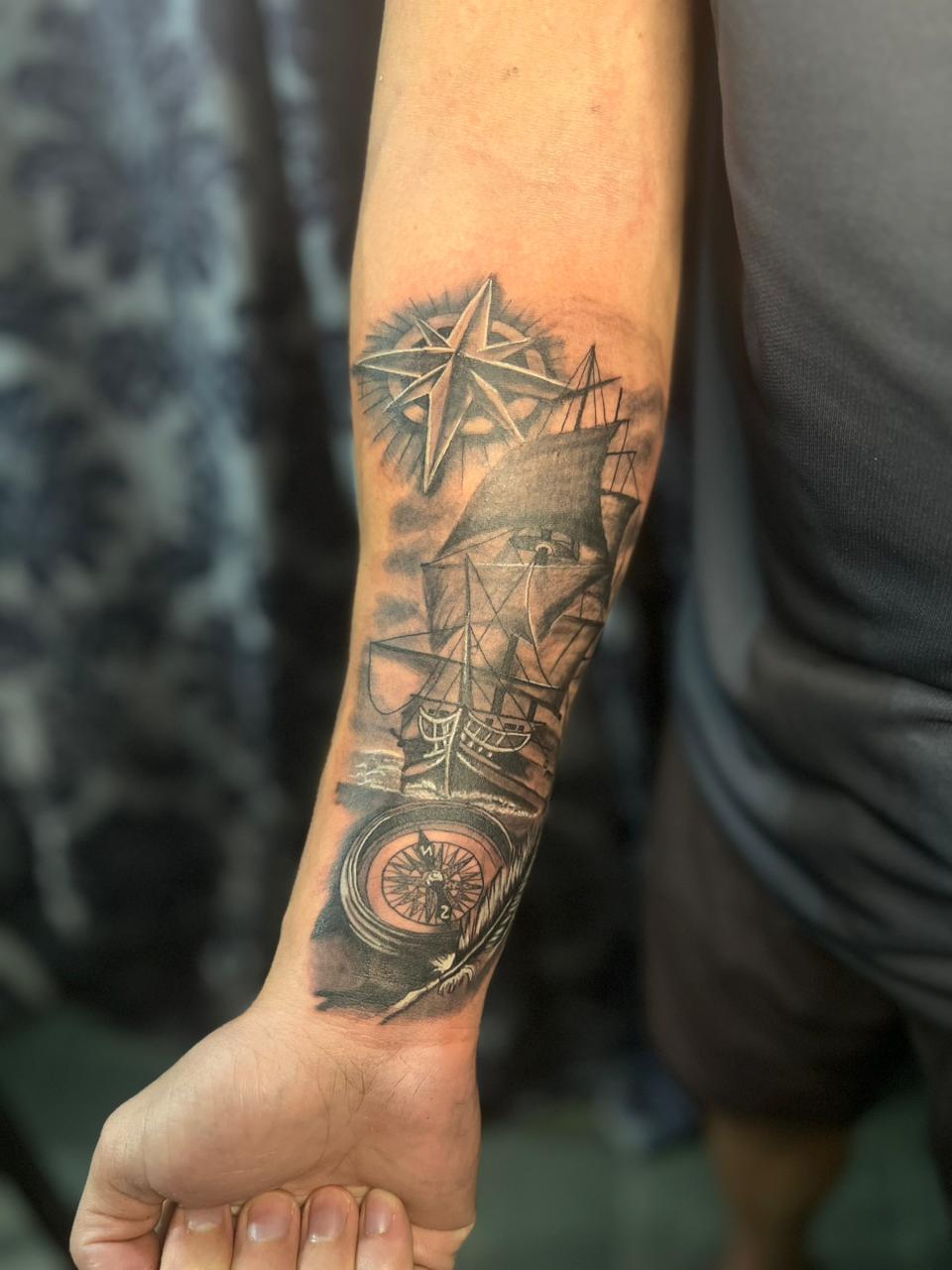 Tatuagem de barco