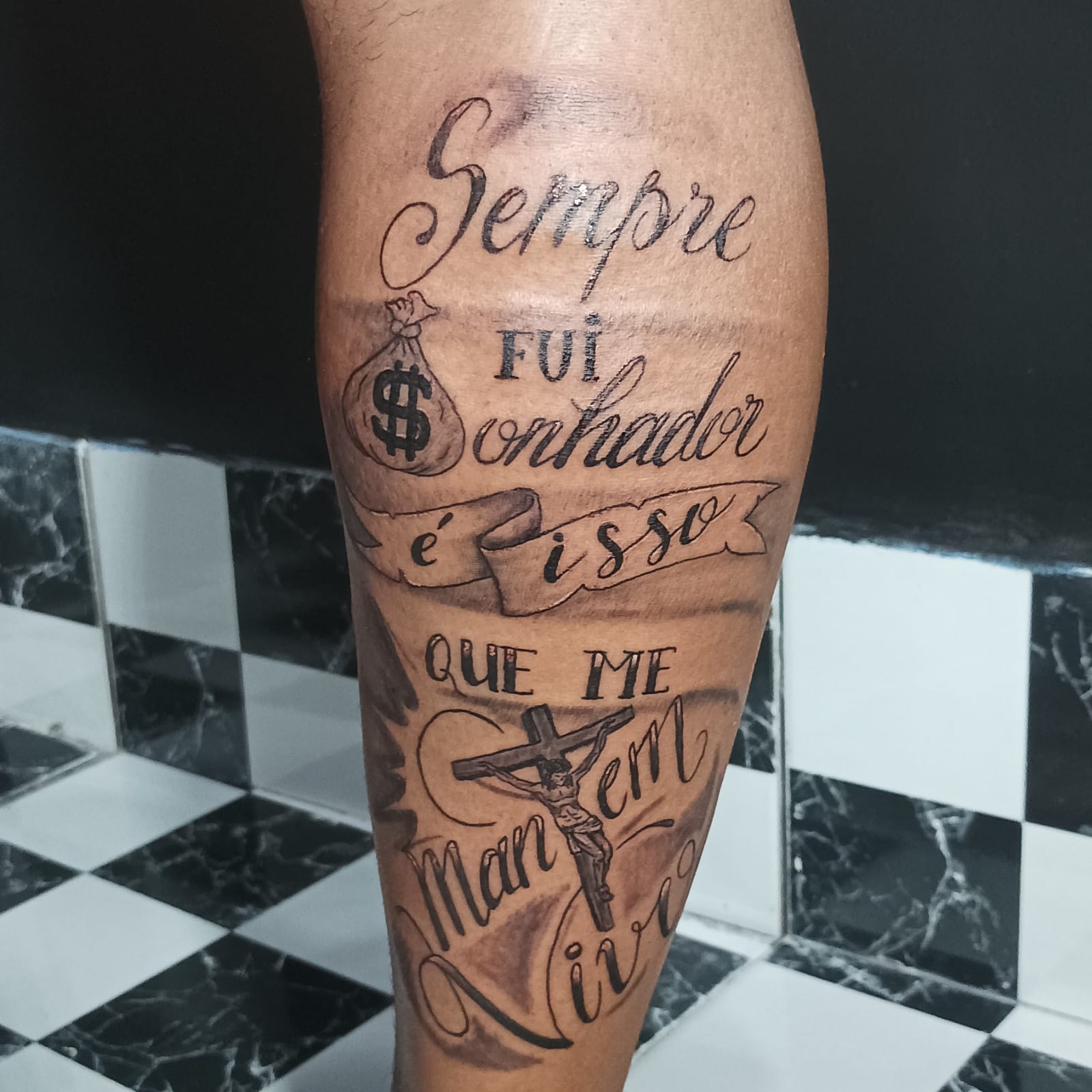 tatuagem escrita